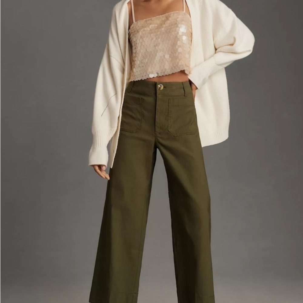 Colette Cropped Wide-Leg Pants | HOLLY | 32